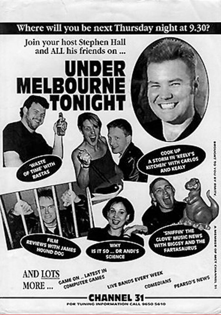 Under Melbourne Tonight Presents….