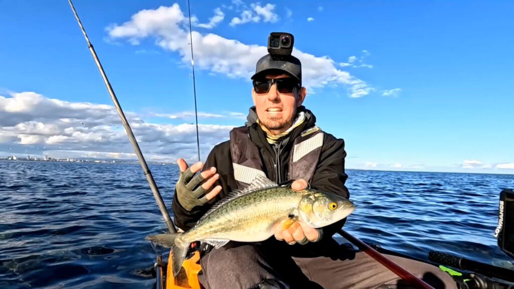 Local Kayak Chaos testing new Soft Plastics