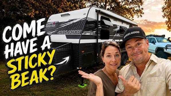 COME HAVE A STICKY BEAK! Inside Our New Caravan Setup